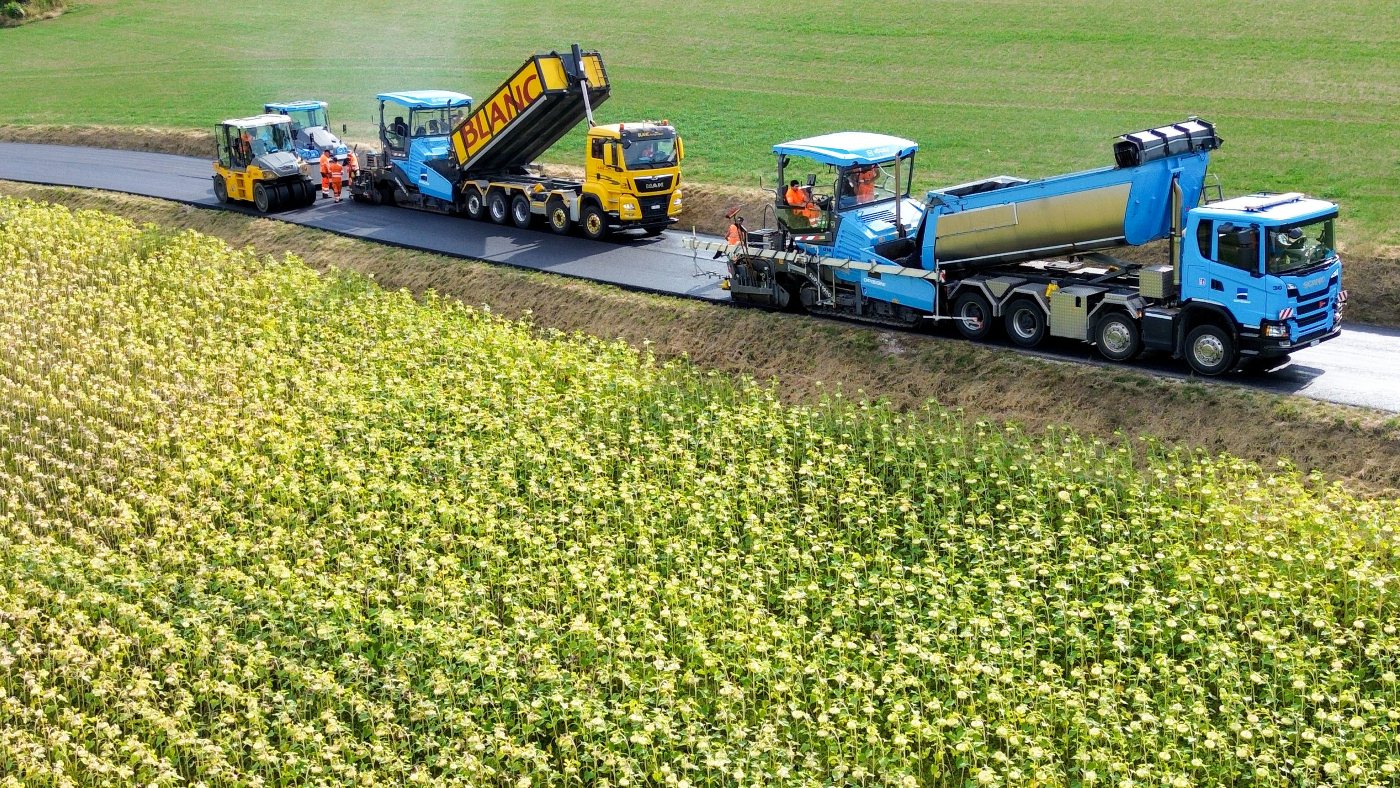 Un tronçon de route flambant neuf pour Chesalles-Sur-Moudon (VD)