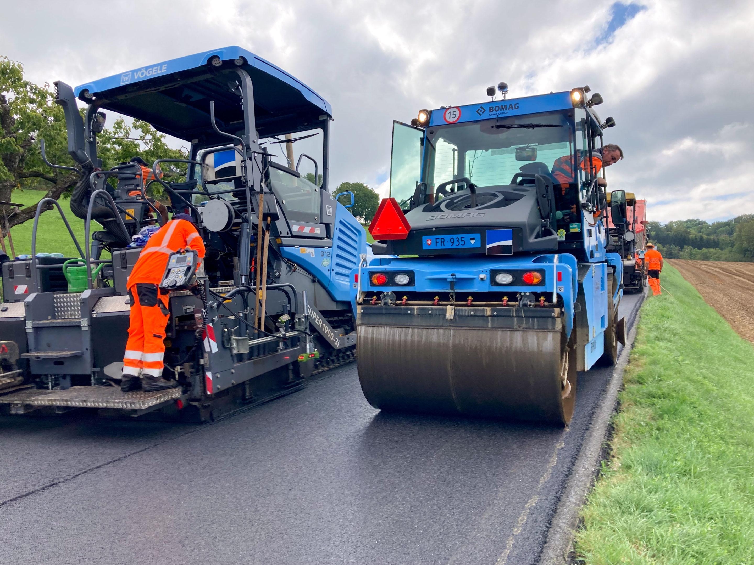 Un tronçon de route flambant neuf pour Chesalles-Sur-Moudon (VD)