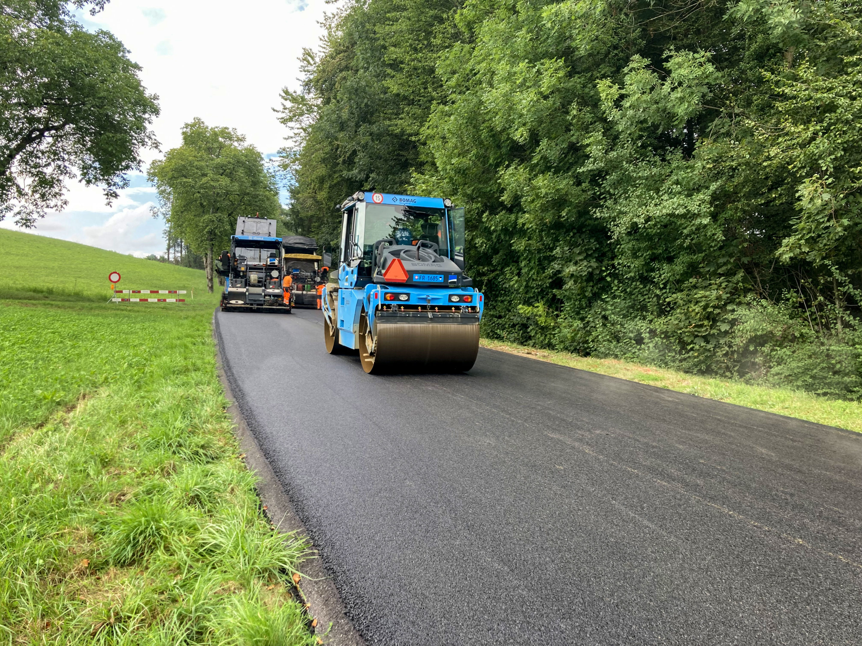 Un tronçon de route flambant neuf pour Chesalles-Sur-Moudon (VD)