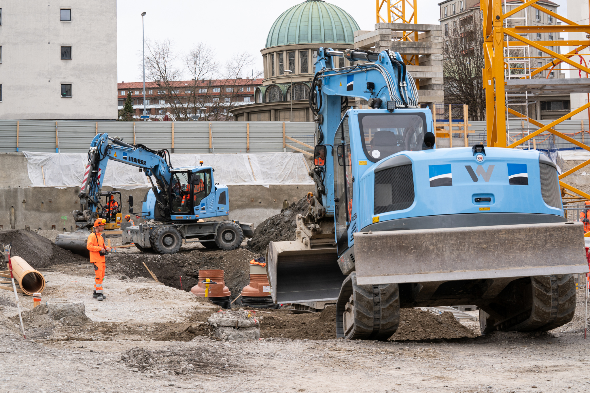 Construction îlot Gachoud revalorisation urbaine a Fribourg