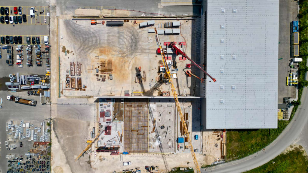 Une nouvelle halle de stockage pour Emil Egger à Avenches.
