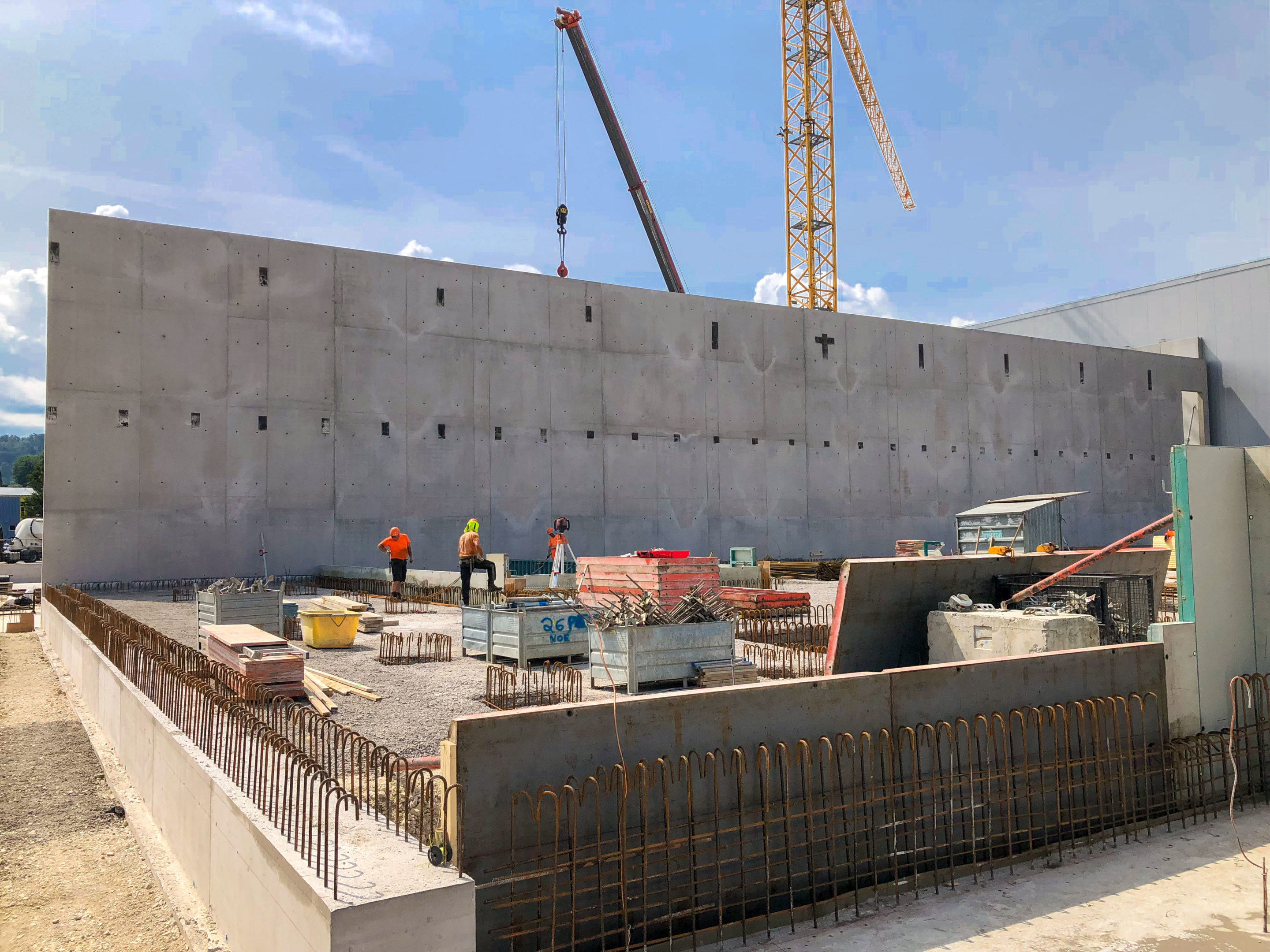 Une nouvelle halle de stockage pour Emil Egger à Avenches.