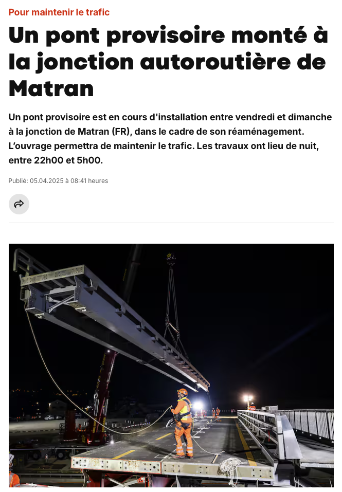 BLICK - article - Pont de Matran