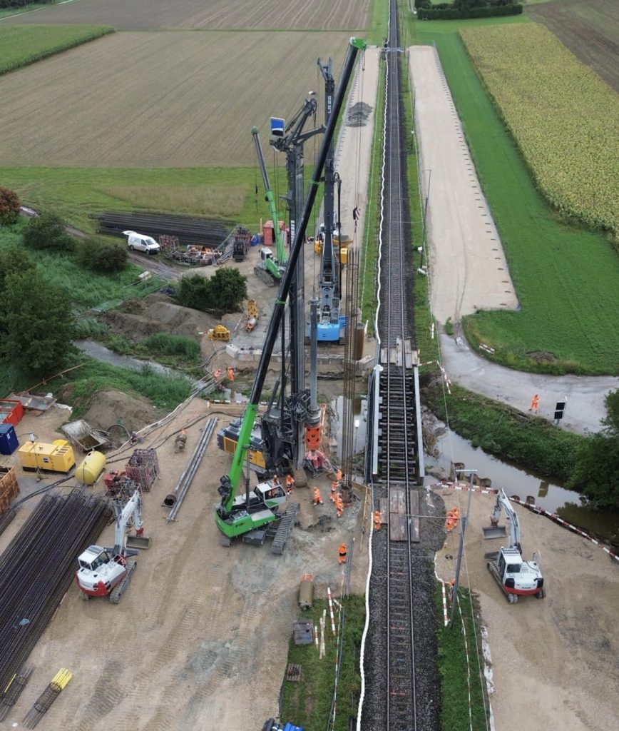 Groupe Grisoni - CFF - Travaux de remplacement du pont ferroviaire sur l'Arbogne entre Vaud et Fribourg - 2
