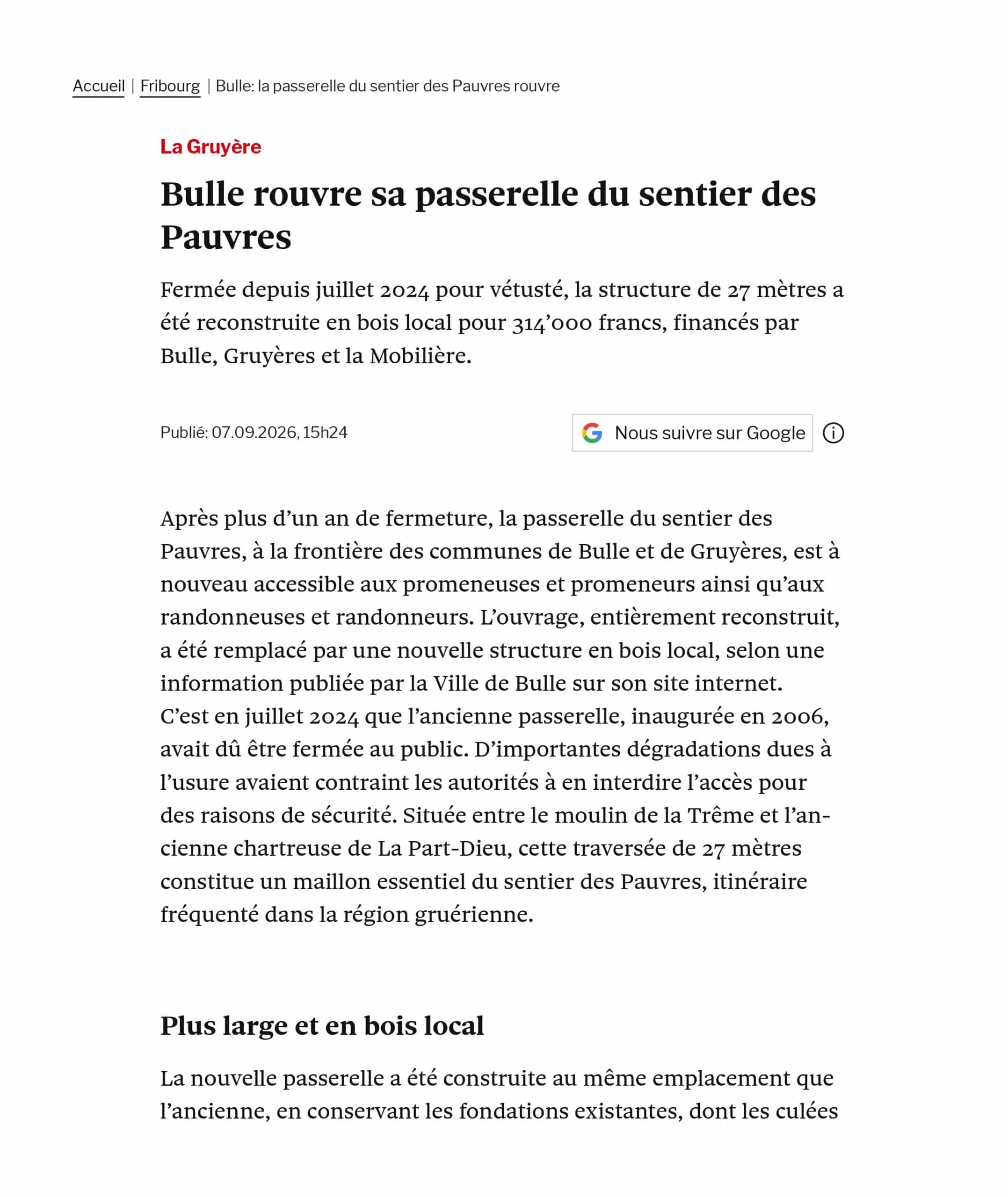 24Heures_Article_PasserelleDesPauvres